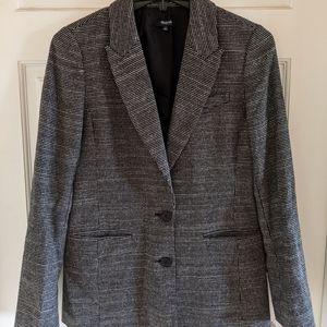 Madewell Houndstooth Check Blazer